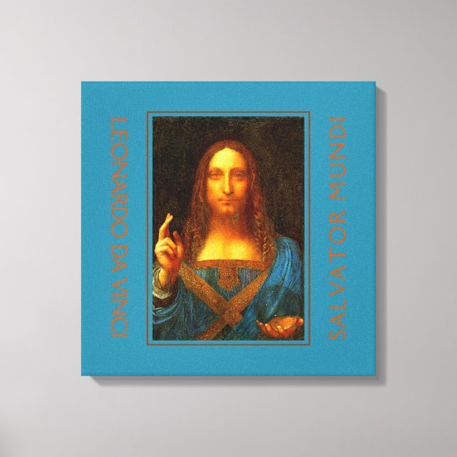LEONARDO DA VINCI SALVATOR MUNDI Fine Art  Canvas Print (Front)