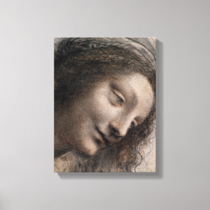 Leonardo da Vinci The Head of the Virgin Canvas Print
