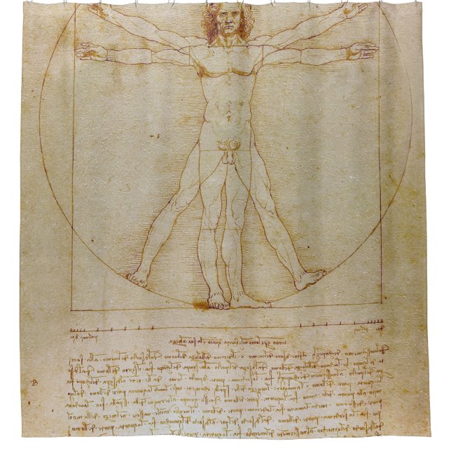 Leonardo Da Vinci, The Vitruvian Man,Renaissance (Front)