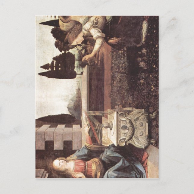 Leonardo da Vinci Verk?ndigung an Maria um 1472-14 Postcard (Front)