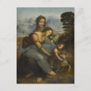 Leonardo Da Vinci - Virgin And Child With Saint Postcard