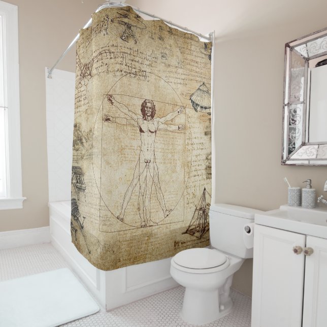 Leonardo Da Vinci Vitruvian Man collage (In Situ)