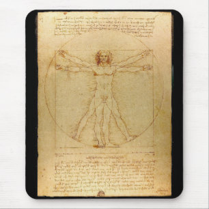 Leonardo da Vinci , Vitruvian Man Mouse Pad