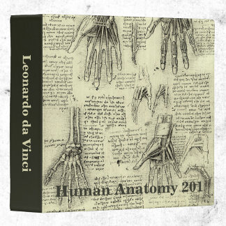 Leonardo da Vinci's Anatomy of the Human Hand Binder