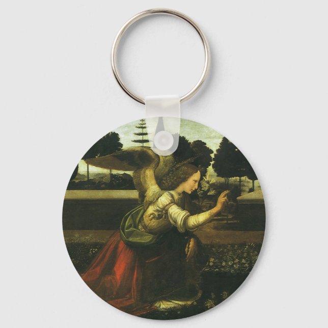 Leonardo da Vinci's Annunciation of the Lord Keychain (Front)
