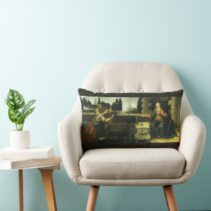 Leonardo da Vinci's Annunciation of the Lord Lumbar Pillow