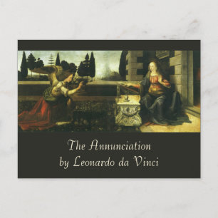 Leonardo da Vinci's Annunciation of the Lord Postcard