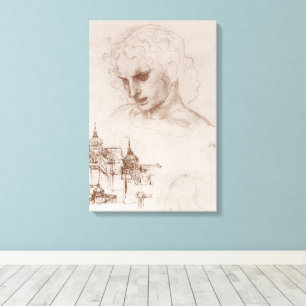 Leonardo da Vinci's Apostle Jacobus Sforza Castle Canvas Print