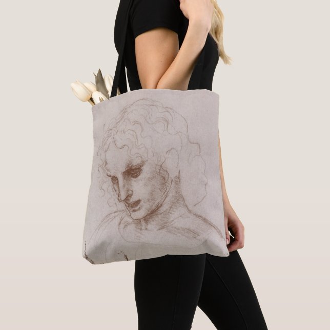 Leonardo da Vinci's Apostle Jacobus Sforza Castle Tote Bag (Close Up)