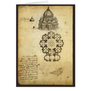 Leonardo da Vinci's Architectural Cathedral Study