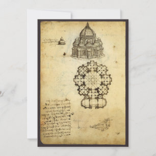 Leonardo da Vinci's Architectural Cathedral Study
