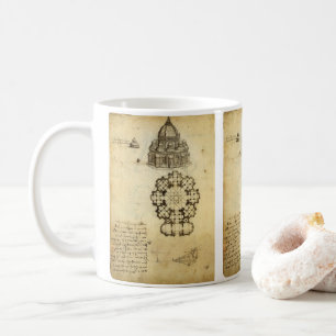 Leonardo da Vinci's Architectural Cathedral Study Coffee Mug