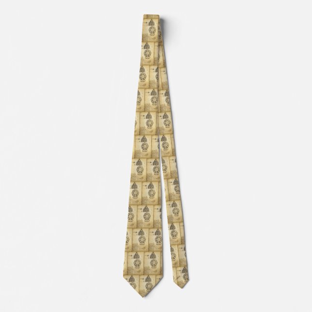 Leonardo da Vinci's Architectural Cathedral Study Tie (Front)