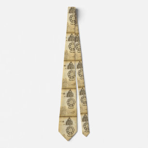 Leonardo da Vinci's Architectural Cathedral Study Tie
