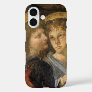 Leonardo da Vinci's Baptism of Christ Angels iPhone 16 Case