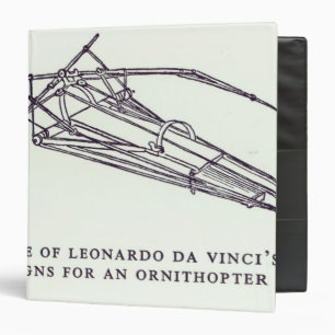 Leonardo da Vinci's designs for an Ornithopter Binder