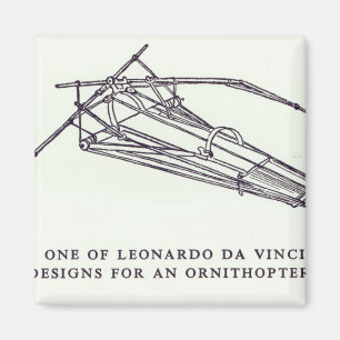 Leonardo da Vinci's designs for an Ornithopter Magnet
