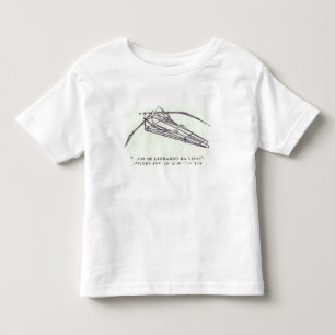 Leonardo da Vinci's designs for an Ornithopter Toddler T-shirt
