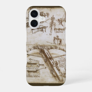 Leonardo da Vinci's Giant Crossbow Weapon Sketch iPhone 16 Case