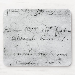 Leonardo da Vinci's handwriting Mouse Pad