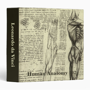 Leonardo da Vinci's Human Anatomy Male Muscles Binder