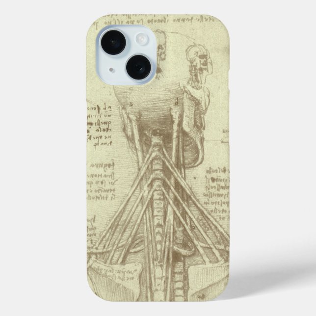 Leonardo da Vinci's Human Anatomy Spinal Column Case-Mate iPhone Case (Back)
