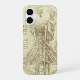 Leonardo da Vinci's Human Anatomy Spinal Column iPhone 16 Case