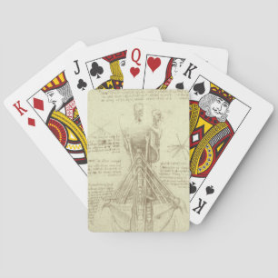 Leonardo da Vinci's Human Anatomy Spinal Column Playing Cards