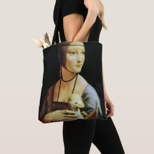 Leonardo da Vinci's Lady with an Ermine Tote Bag