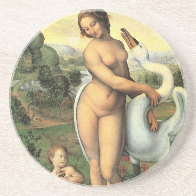 Leonardo da Vinci's Leda and the Swan Coaster (Front)