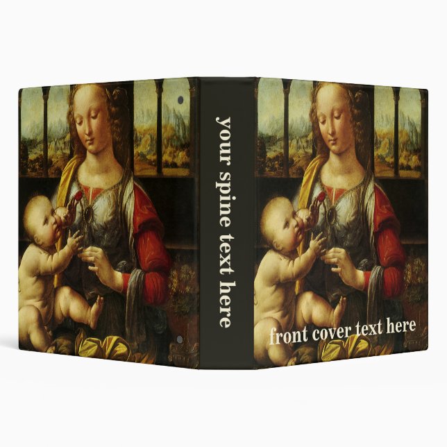 Leonardo da Vinci's Madonna of the Carnation Binder (Background)