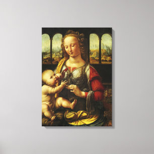 Leonardo da Vinci's Madonna of the Carnation Canvas Print