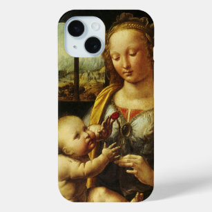 Leonardo da Vinci's Madonna of the Carnation iPhone 15 Case