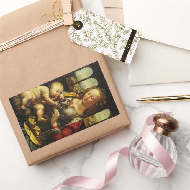 Leonardo da Vinci's Madonna of the Carnation Sticker (Gifting)