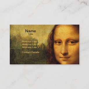Leonardo Da Vinci's Mona Lisa Business Card