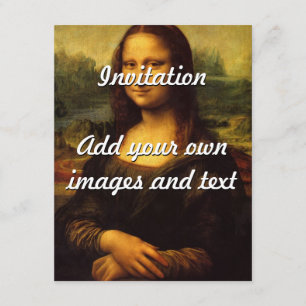 Leonardo Da Vinci's Mona Lisa Invitation