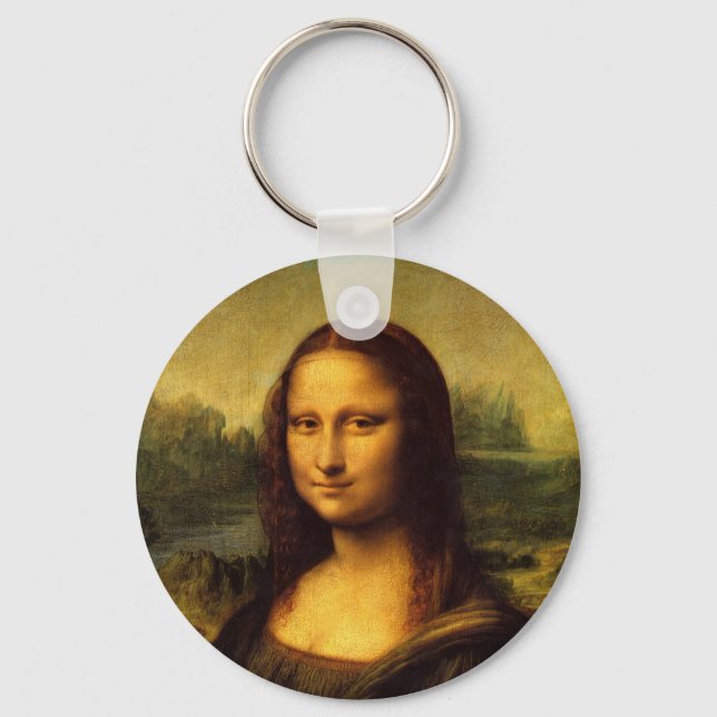 Leonardo Da Vinci's Mona Lisa Keychain (Front)