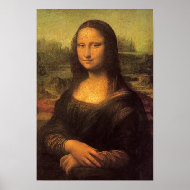 Leonardo Da Vinci's Mona Lisa Poster (Front)