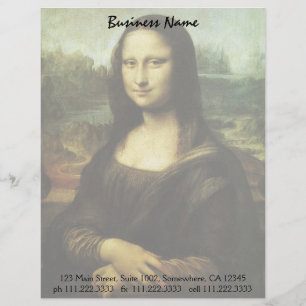 Leonardo da Vinci's Mona Lisa, Renaissance Art Letterhead