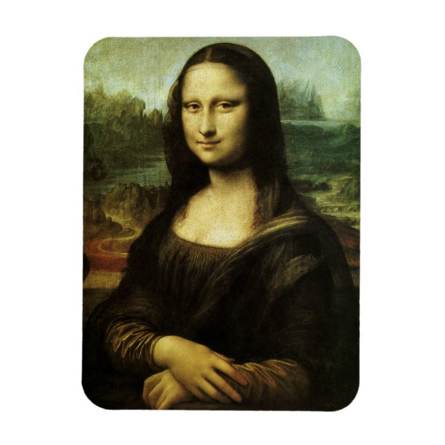 Leonardo da Vinci's Mona Lisa, Renaissance Art Magnet (Vertical)