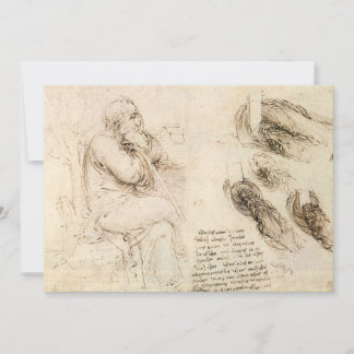 Leonardo da Vinci's Old Man and Water Sketch