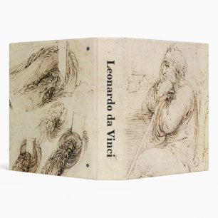 Leonardo da Vinci's Old Man and Water Sketch Binder