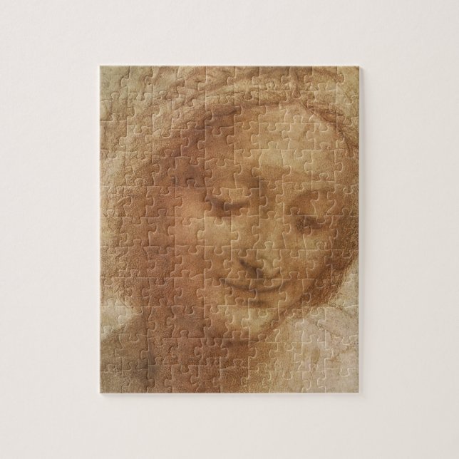 Leonardo da Vinci's Portrait of Saint Anne Study Jigsaw Puzzle (Vertical)