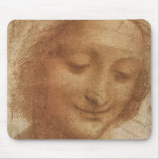 Leonardo da Vinci's Portrait of Saint Anne Study Mouse Pad