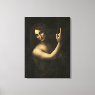 Leonardo da Vinci's Saint John the Baptist (1513-1 Canvas Print