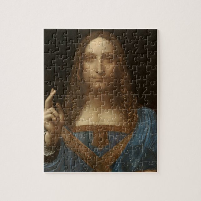 Leonardo da Vinci's Salvator Mundi (Jesus Christ) Jigsaw Puzzle (Vertical)