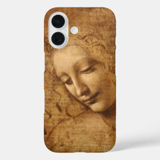 Leonardo da Vinci's Scapigliata, Head of a Woman iPhone 16 Case
