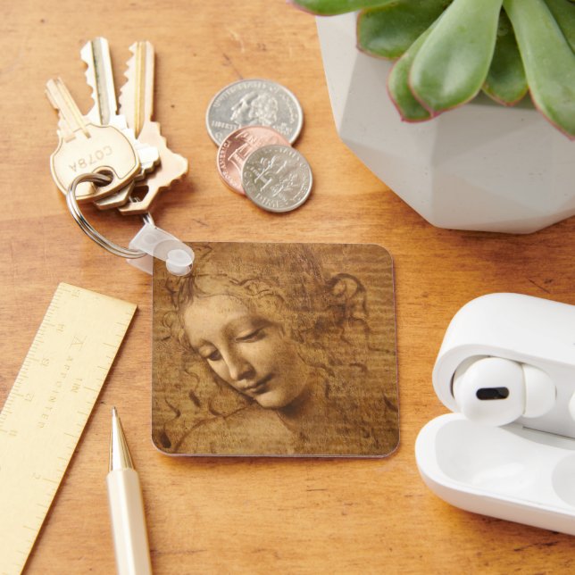 Leonardo da Vinci's Scapigliata, Head of a Woman Keychain (Desk)