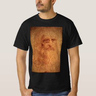 Leonardo da Vinci's Self Portrait, Renaissance Art T-Shirt