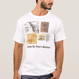Leonardo Da Vinci's Sketches T-Shirt